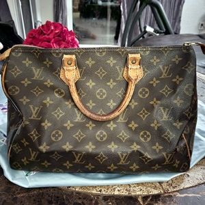 Lpuis Vuitton LV Classic Brown Monogram Speedy 25